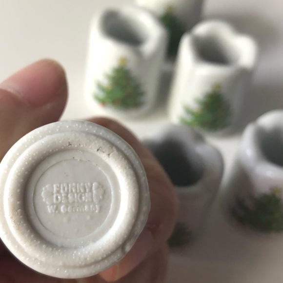 Vintage Christmas tree miniature candle holders - Picture 4 of 4